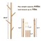 2PC Wall Mounted Coat Rack Wooden Tree Branch Rack Hanger Unit Shelf Hooks Stand